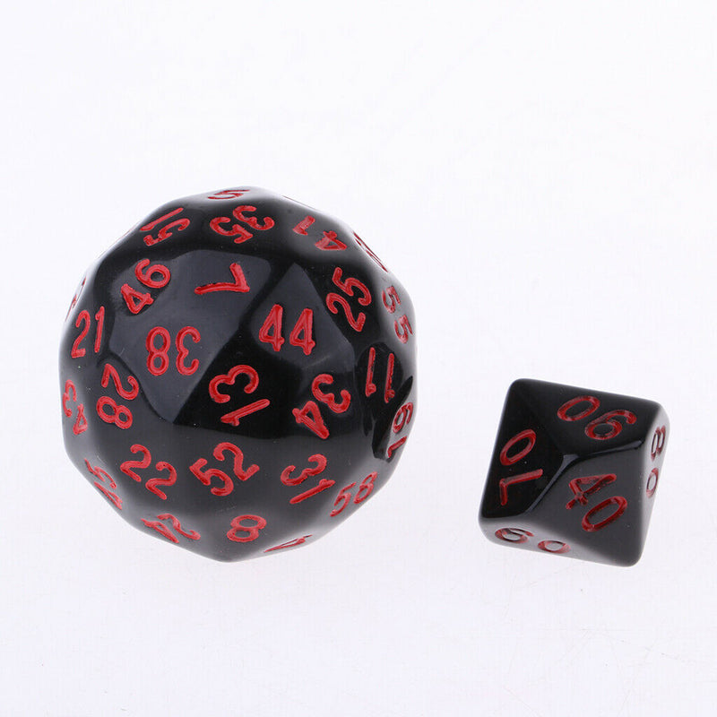 Pack Of 10 Polyhedral Dice For  DND Math Teaching Red
