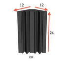 12 Pcs Black Bass Sponge For Corner Wall, Sound Absorbing Studio Sponge L6H7