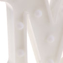 White Large Plastic Marquee Freestanding Alphabet LED Light UP Letters M