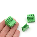 20pcs 5.08mm Pitch 4Pin Plug-in Screw PCB Terminal Block Connector FT