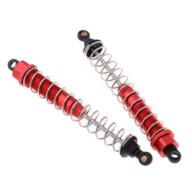 2Pcs Alloy Shock Absorbers for 1:10th HSP 94180 4WD RC Climbing Truck Red