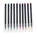 10 Color Art Watercolor Drawing Painting Brush Sketch Manga Pen Book Pad Set