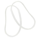 500x hair rubber cord rubber Band transparent white 1mm