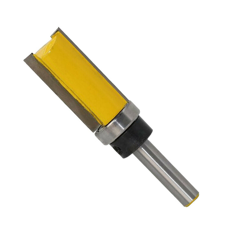 2Pcs 8mm Shank Straight Router Bit Wood Milling Cutter Slotted Trim