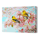DIY Digital Oil Painting By Numbers Kit Two Birds on Branch Drawing Picture A