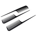 3Pcs Barber Plastic Hair Teasing Comb Lifting Back Combing Brush Rat Tail