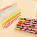 Creative Cartoon 24 Colors Non-Toxic Crayon Oil Painting Stick Kids Student