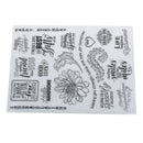 happy birthday transparent clear silicone stamp for diy scrapbooking photo deco`