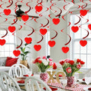 18 Hanging Heart Swirls - Valentines Day Decorations - Valentines Day Hangi