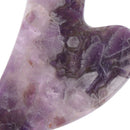 Face Body SPA Amethyst stone Board Gua Sha Body Relaxing Scraping MassageS Hn