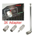 74cm Telescopic Antenna Replacement F Connector DAB FM Radio FM AM Car Audio