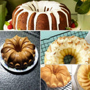 Big Large Swirl Silicone Butter Cake Pan Mold Bread Tools Baking Mould O8V6