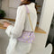Daisy Handbag Women PU Leather Elegant Shoulder Underarm Totes Bag (Purple)
