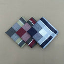 12pcs Plaid Handkerchiefs Classic Soft Hanky  Square Formal Kerchief 16''