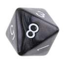 10PCS Polyhedral Dice 8 Sided Dice for  DND MTG Black
