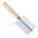 Pet Dog Cat Stainless Steel Row Teeth Brush Grooming Hair Comb Rake Trimmer Tool