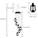 Changing Solar Powered Lanterns Wind Chime Wind Mobile LED Light, Gzero Spi F5J2