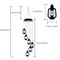 Changing Solar Powered Lanterns Wind Chime Wind Mobile LED Light, Gzero Spi F5J2