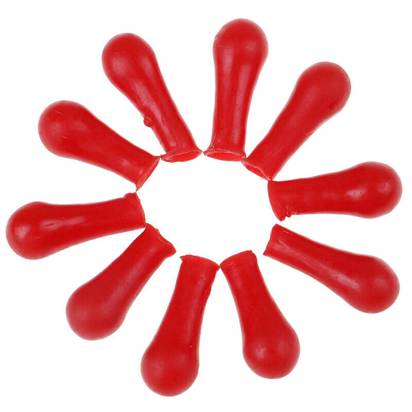 10Pcs Dropper Red Rubber Bulb Head Dropping Bottle Insert Pipette Lab Supplie Ew
