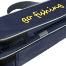 Fishing Rod Reel Case Waterproof Fishing Gear Organizer With Double Zippers