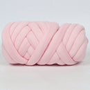 25 Meters Chunky Wool Yarn  Soft Bulky Arm Knitting Wool Roving Pink