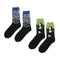 2 Pairs Of Ladies Gents Soken Art Paintings Funny Colorful Leisure