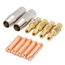11PCS MIG Welding Welder 15AK Torch Nozzles Contact Tip for Welding Accessor Hn