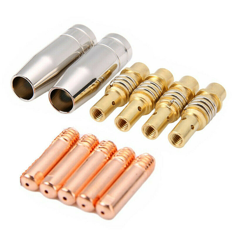 11PCS MIG Welding Welder 15AK Torch Nozzles Contact Tip for Welding Accessor Hn