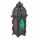 1X(Classic Moroccan Decor Windproof Candle Holders Votive Iron Glass Hangin