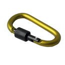 5X Outdoor D-Ring Aluminum Screw Locking Carabiner Hook Clip Climbing Keychain3C