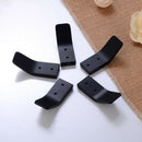 5Pcs Black Robe Hooks Key Aluminum Bathroom Towel Hook Wall Mounted Clothes