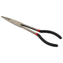 3X 11 inch EXTRA LONG NOSE PLIERS SET STRAIGHT & BENT TIP MECHANIC GRIP HAND  YE