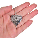 Fashion Heart Wings Stainless Steel Pendant Necklace Choker Women Jewelry Gif JR