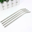 8pcs Stainless Steel Metal Drinking Straws+2 Cleaning Brushes Sets