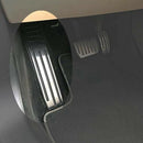 Foot Rest Pedal Cover Pad Non-Slip Stainless Steel Rubber Footrest With Adh P3M5