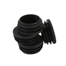 10 Pcs Plastic Blanking End Caps 38mm Round Tube Insert Plug Black X2N1
