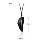Men's Wolf's Tooth Necklace Crystal Natural Stone Pendants Women's Jewelry Gifts