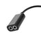 2pcs 3.5mm Audio Splitter Connector 4 Pole TRRS Male to TRRS Female Port