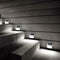 4pcs Stainless Steel 6LED Solar Stair Light Outdoor Garden Path Street Lamp A#S