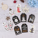 18pcs/set Kraft Paper Tags Christmas DIY Crafts Hang Tag Gift Wrapping Suppl.3C