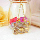 Modern Crystal Rhinestone Handbag Charm Pendant Keychain Key ! Bag Keyring O4B5