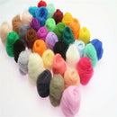 36Pcs Needle Felting Natural Collection For Animal Projects Soft Wool DIY