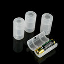 4pcs Durable Battery adapter box AA to C Size Cell Converter