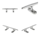 4PACKS 316 Stainless Steel Deck Dock Sleek Line Rope Cleat 5" for Boat/Yacht