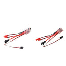 2pcs Dual Way Brushed ESC for RC Car Models Accessories 3-9.4V without Brake