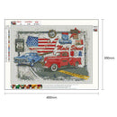 5D DIY Full Drill Diamond Painting Cartoon Cars Cross Stitch Embroidery Kit