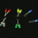 100x 5mm White Green Red / Blue / Yellow LED Light Bulb Bright Diode Diffused JR
