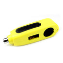 Motorcycle Brake Throttle Grip Scooter Handlebar Anti Theft Locks (Yellow) A