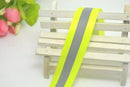 Reflective Tape 2" Sew-On lime Green fabric trim vest  3Mx5CM