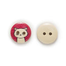 Painted Round Wood Buttons for Sewing Scrapbook Home Clothing Crafts Decor 50pcs